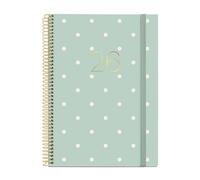 Miquelrius - Week to View Diary 2026, Similar A5+ (155 x 213 mm), Weekly Planning, Hard Cardboard Cover, Spiral, Elastic Closure, Paper 80 g/m², CAT-EN-PT, Polka Dots