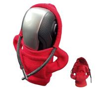 Miquora Gear Stick Hoodie, Universal Car Gear Stick Knob Cover, Gear Shift Hoodie Cover, Funny Dust-Proof Protector Sweatshirt Decoration for Gear Shifter Car Interior(Color:Red)