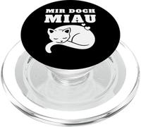 Mir Doch Miau I Don't Meow I Don't Care Cat Cats PopSockets PopGrip for MagSafe