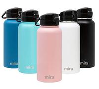 MIRA 32 oz Insulated Water Bottle - Stainless Steel Thermo with One-Touch Quick-Open Spout - Double Wall Hot & Cold (24Hr Cold/12Hr Hot) - Rose Pink