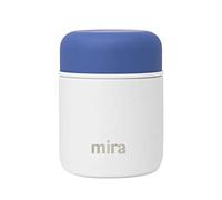 MIRA 9oz Insulated Food Jar Thermo for Hot Food & Soup, Compact Stainless Steel Vacuum Lunch Container - White
