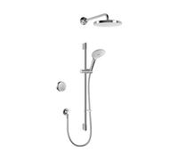 Mira Activate Dual Chrome Effect Rear Fed Low Pressure Digital Concealed Valve Adjustable Shower