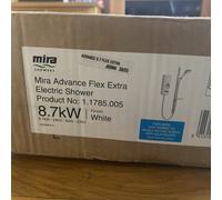 Mira Advance Flex Extra Thermostatic Shower Electric Assistive 8.7kW White