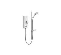Mira Advance Flex Thermostatic Electric Shower - 9.8 kW - White/Chrome Power Output (W): 9.8 KW