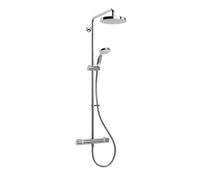 Mira Apt Chrome Effect Wall-Mounted Thermostatic Mixer Shower With 2 Heads & 1.2M Hose Length