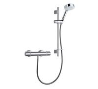 Mira Atom Ev Chrome Effect Wall-Mounted Mixer Shower & 1.25M Hose Length