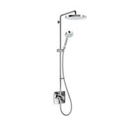 Mira Beacon Chrome Effect Rear Fed Thermostatic Mixer Shower With 2 Heads & 1.25M Hose Length