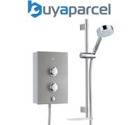 Mira Decor Silver Effect Manual Electric Shower, 8.5Kw