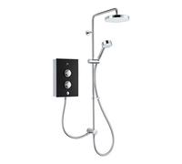 Mira Decor Dual Black Onyx Manual Electric Shower, 10.8Kw