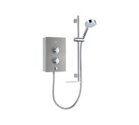Mira Decor Silver Effect Manual Electric Shower, 9.5Kw