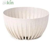 Mira Eco Wood Bowl 30Cm White (Speckled)