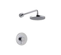Mira Element Single Outlet Sequential Concealed Shower Mixer, Valve & Fixed Head - Chrome
