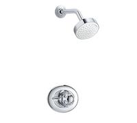 Mira Excel Bir Thermostatic Rainfall Head Concealed Mixer Shower - Chrome