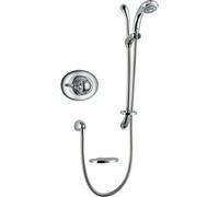 Mira Excel Thermostatic Mixer Shower Built-In Valve Chrome 4 Mode Shower Head