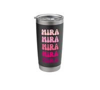 Mira First Name Minimalist Design Stainless Steel Insulated Tumbler