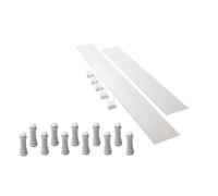 Mira Flight Low Riser Conversion Kit; Rectangular Up-to 1200Mm; White, White