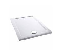 Mira Flight Low Flat Top Rectangular Shower Tray, Waste - 1200mm X 900mm - White Please Select Size: 1200x900mm