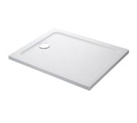 Mira Flight Shower Tray 1400 X 800mm Rectangular Low Profile Stone Resin Waste