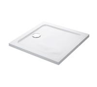 Mira Flight Square Shower Tray Low Profile Acrylic Stone Resin & Waste 800x800mm