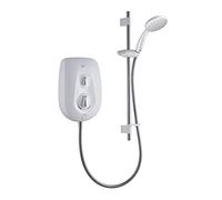 Mira Go Gloss White Manual Electric Shower, 8.5Kw