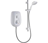 Mira Go Gloss White Manual Electric Shower, 9.5Kw