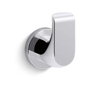 Mira Kohler Avid Wall Mounted Single Robe Dressing Gown Towel Hook Polished Chrome