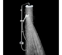 Mira Minimal Thermostatic Mixer Shower Chrome Twin Adjustable Head Exposed EV