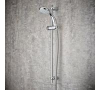 Mira Nectar White Chrome Effect 4-Spray Pattern Shower Riser Rail Kit