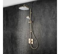Mira Opero Bathroom Thermostatic Mixer Shower Nickel Twin Adjustable Head Modern
