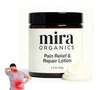 Mira Pain Relief & Repair Lotion,with Arnica Montana,Chamomile, Helichrysum Oil,Shea Butte,Mira Organics Pain Relief Cream Soothing Blend for Muscle and Joint Comfort,Fast Absorbing Non-Greasy-3.5OZ