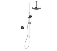 Mira Platinum Concealed Valve Gravity-Pumped Ceiling Fed Smart Dual Pumped Mixer 4-Spray Pattern Shower & Wall-Fixed Head