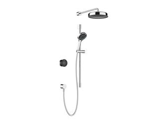Mira Platinum Concealed Valve Gravity-Pumped Wall Fed Smart Dual Pumped Mixer 4-Spray Pattern Shower & Wall-Fixed Head