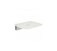 Mira Premium Folding Wall Mounted Shower Seat - White/Chrome