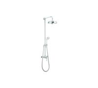 Mira Realm Dual Outlet Exposed Mixer Shower, Shower Kit & Fixed Head - Chrome