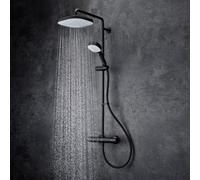 Mira Relate Erd Dual Thermostatic Bar Mixer Shower With Adjustable & Fixed Head - Matt Black