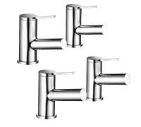 Mira Shower Evolve Basin Pillar Taps 2.1816.002 + Bath Pillar Tap 2.1816.003