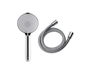 Mira Showers Zest 90mm 3-Spray Eco Shower Head and Hose - Chrome
