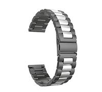 Mira Solid Tapered Strap with Curved End Stainless Steel Safety Buckle 20mm 22mm Corola General Black, Silver