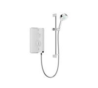 Mira Sport Gloss White Thermostatic Electric Shower, 9.8Kw