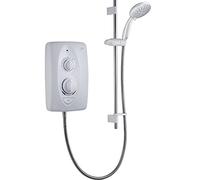 Mira Sprint White 4-Spray Pattern Gloss Electric Shower (Dep: 107mm H: 329mm W: 225mm, 3.25kg), 8.5kW