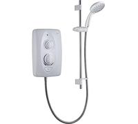 Mira Sprint White 4-Spray Pattern Gloss Electric Shower (Dep: 107mm H: 329mm W: 225mm, 3.25kg), 9.5kW