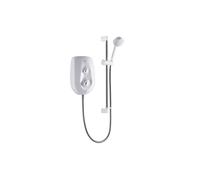 Mira Vie Electric Shower, Kit & Showerhead - 9.5 kW - White/Chrome Power Output (W): 9.5 KW