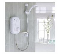Mira Vigour White & Chrome Manual Power Shower 1.1532.354