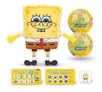 MiraBall 2-Pack Mystery Expandable Maxi Plush to UNbox, Collectible Squishy and Soft Plush with 4 Surprise, Great Toy Gift, Trendy for Kids Aged 3+ -Wyncor (Spongebob)