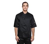 Mirabella Health & Beauty Dill Chefs Short Sleeve Jacket Black 4XL