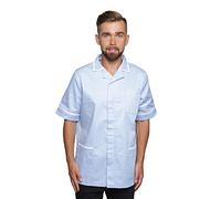 Mirabella Health & Beauty Men's Darwin Healthcare Top Sky Blue-White 2XL