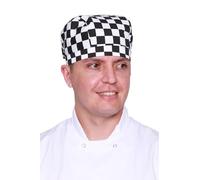 Mirabella Health & Beauty Unisex Basil Chef's Bandana Skull Hat Black Chessboard