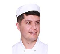 Mirabella Health & Beauty Unisex Cloves Chef's Skull Hat Cap White