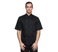 Mirabella Health & Beauty Unisex Oregano Chef's Short Sleeve Jacket Black 2XL