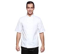 Mirabella Health & Beauty Unisex Oregano Chef's Short Sleeve Jacket White 2XL